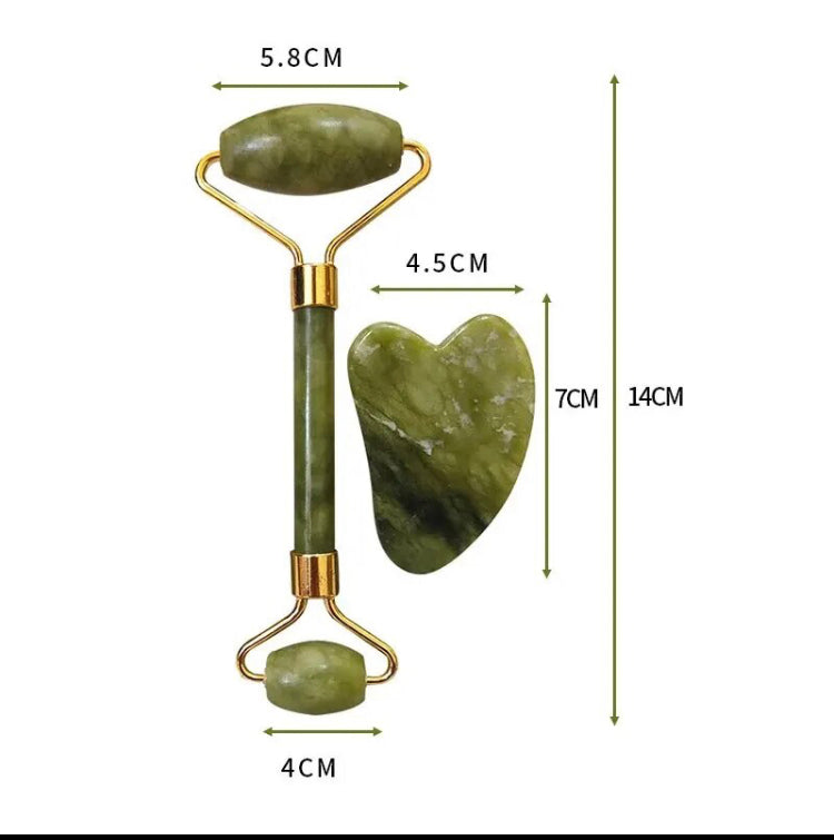 Quartz Face Roller and Jawline Scraper